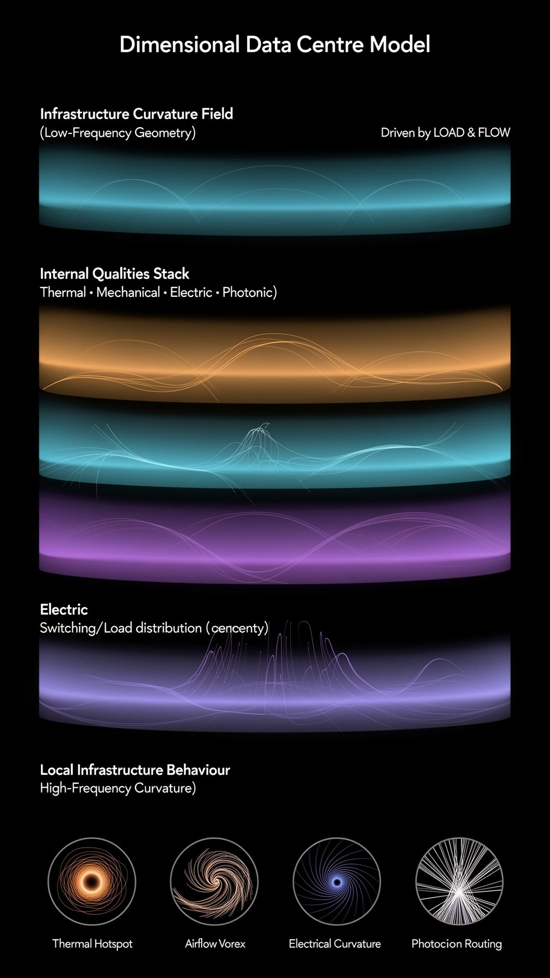 Dimensional data centre model visual